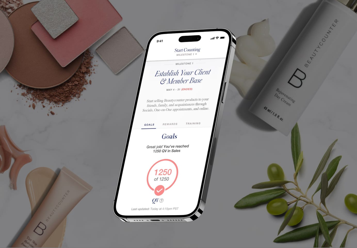 Beautycounter — A mobile app that empowers Beautycounter consultants from day one
